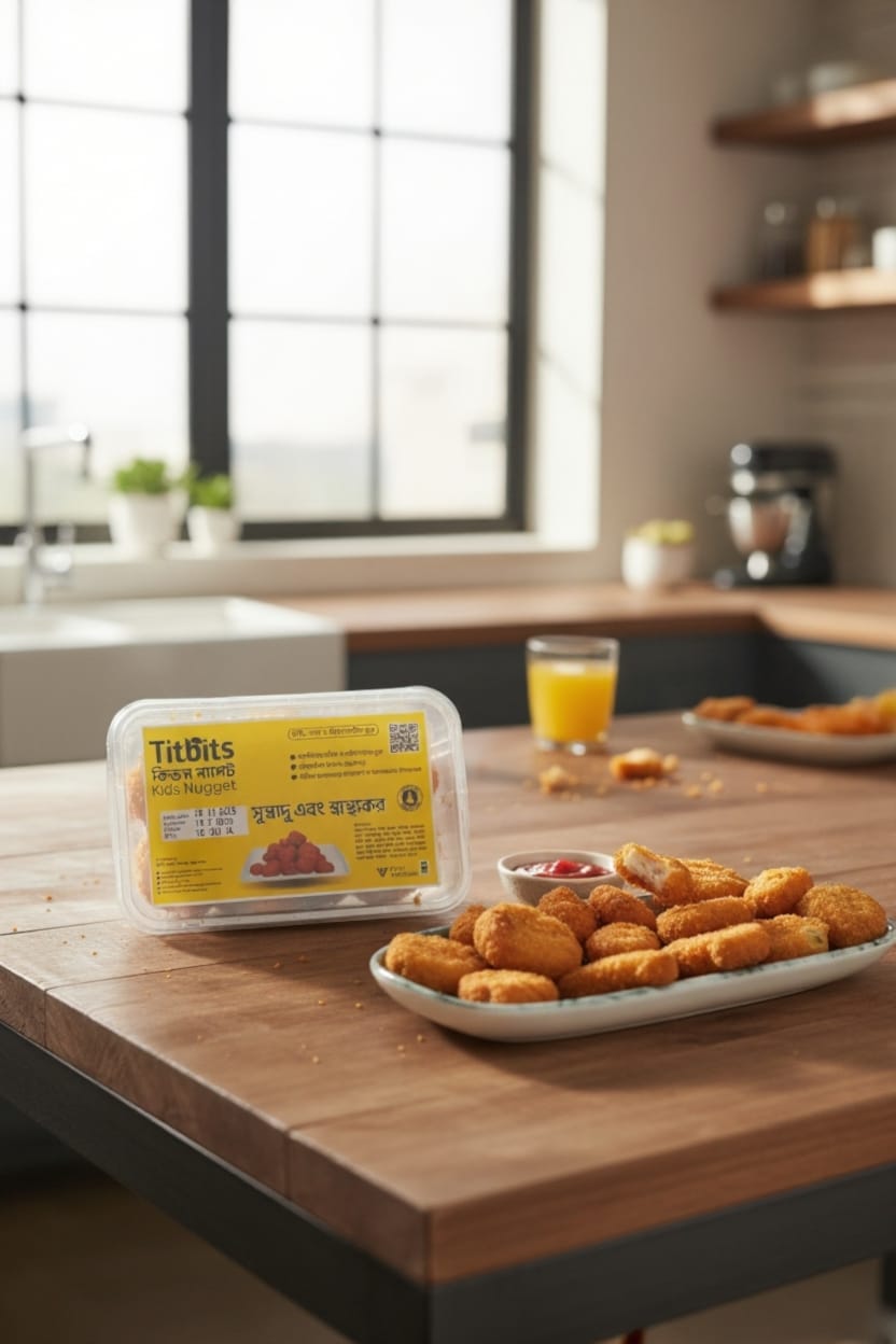 Titbits Chicken Kids Nuggets 1 box (350 gm)